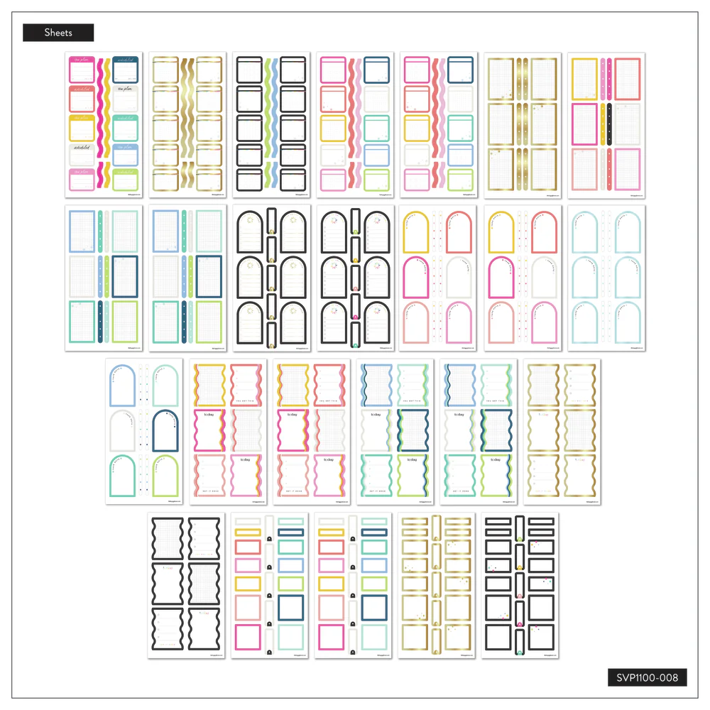 Bright Colorful Boxes - Mega Value Pack Stickers - 100 Sheets - Image 7