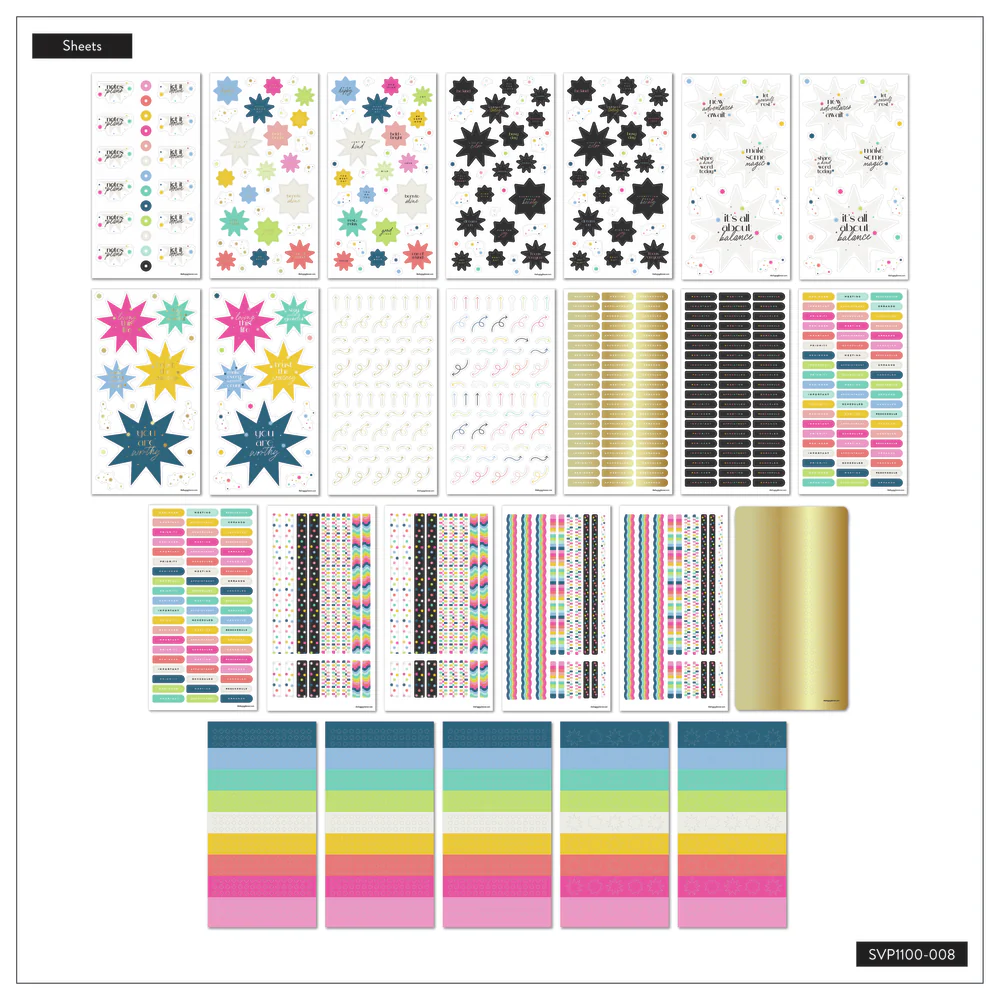 Bright Colorful Boxes - Mega Value Pack Stickers - 100 Sheets - Image 9