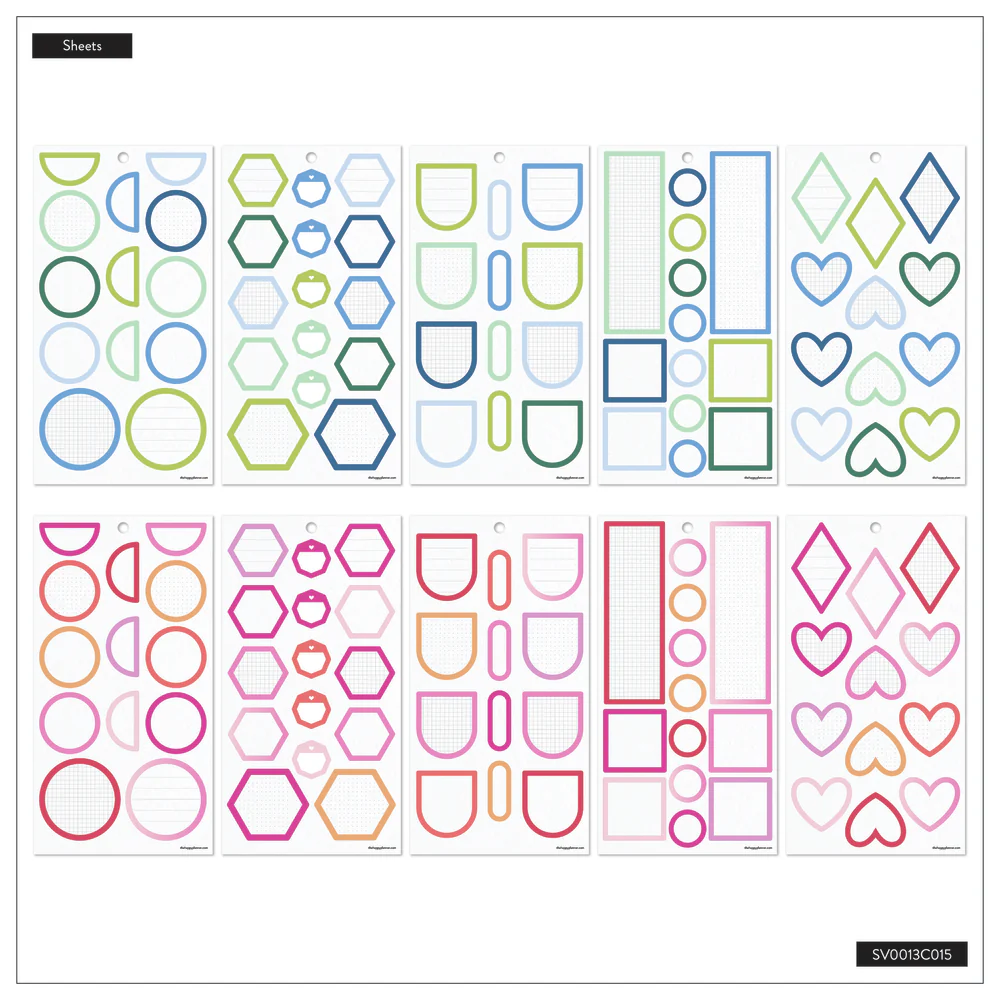 Bright Colorful Boxes - Value Pack Stickers - Image 3