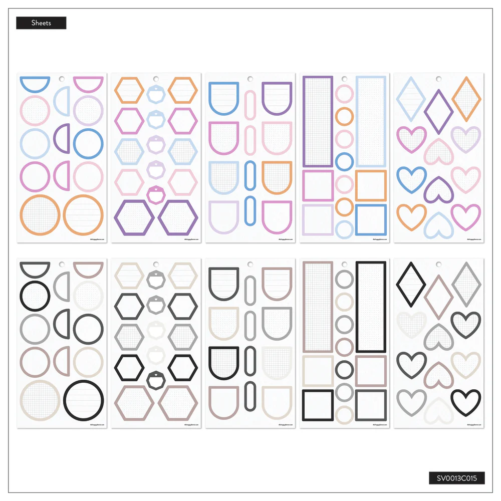 Bright Colorful Boxes - Value Pack Stickers - Image 4