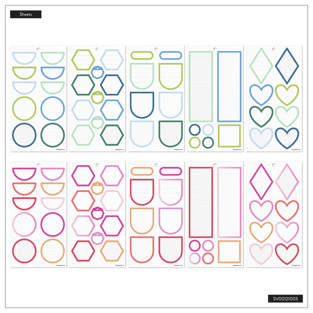 Bright Colorful Boxes - Value Pack Stickers - Big - Image 3
