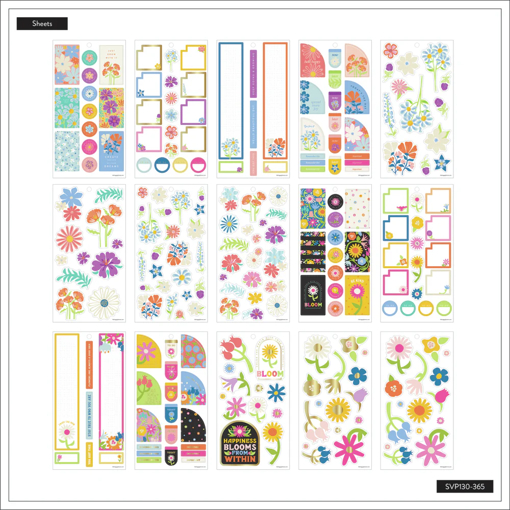 Bright Florals - Value Pack Stickers - Image 4