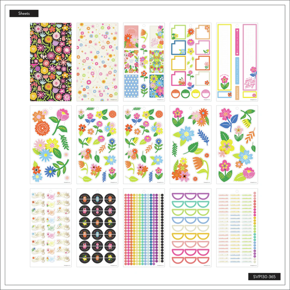Bright Florals - Value Pack Stickers - Image 5