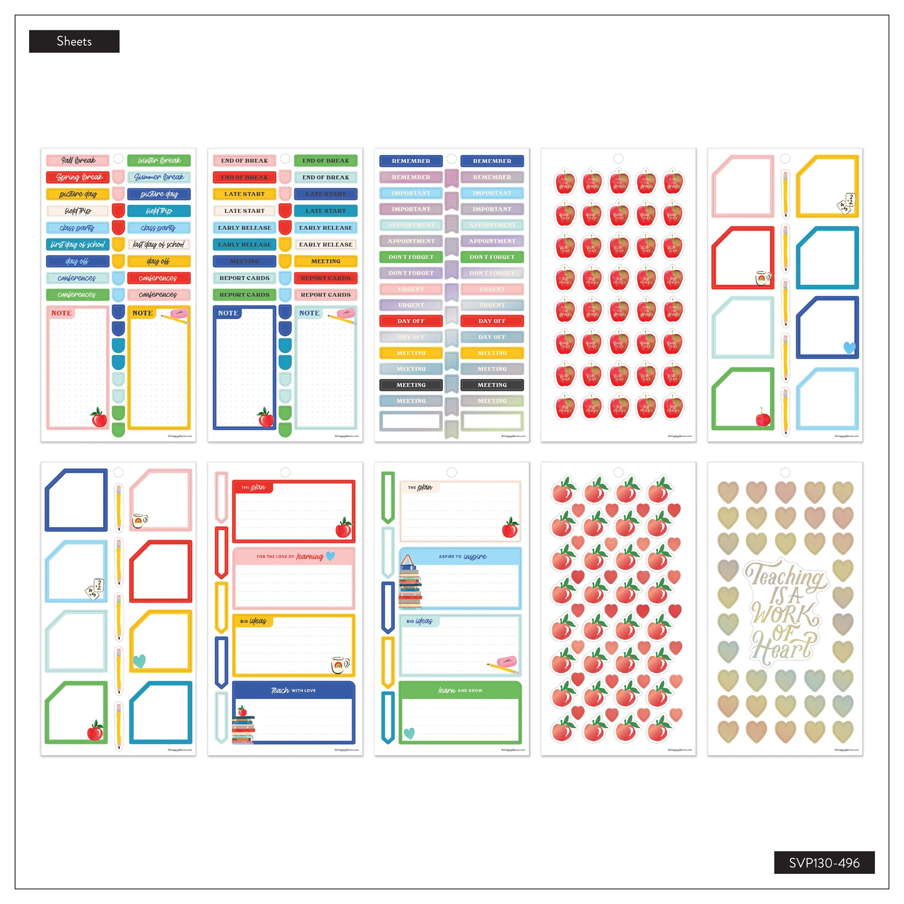 Bright Lessons Teacher - Value Pack Stickers - Big - Image 10