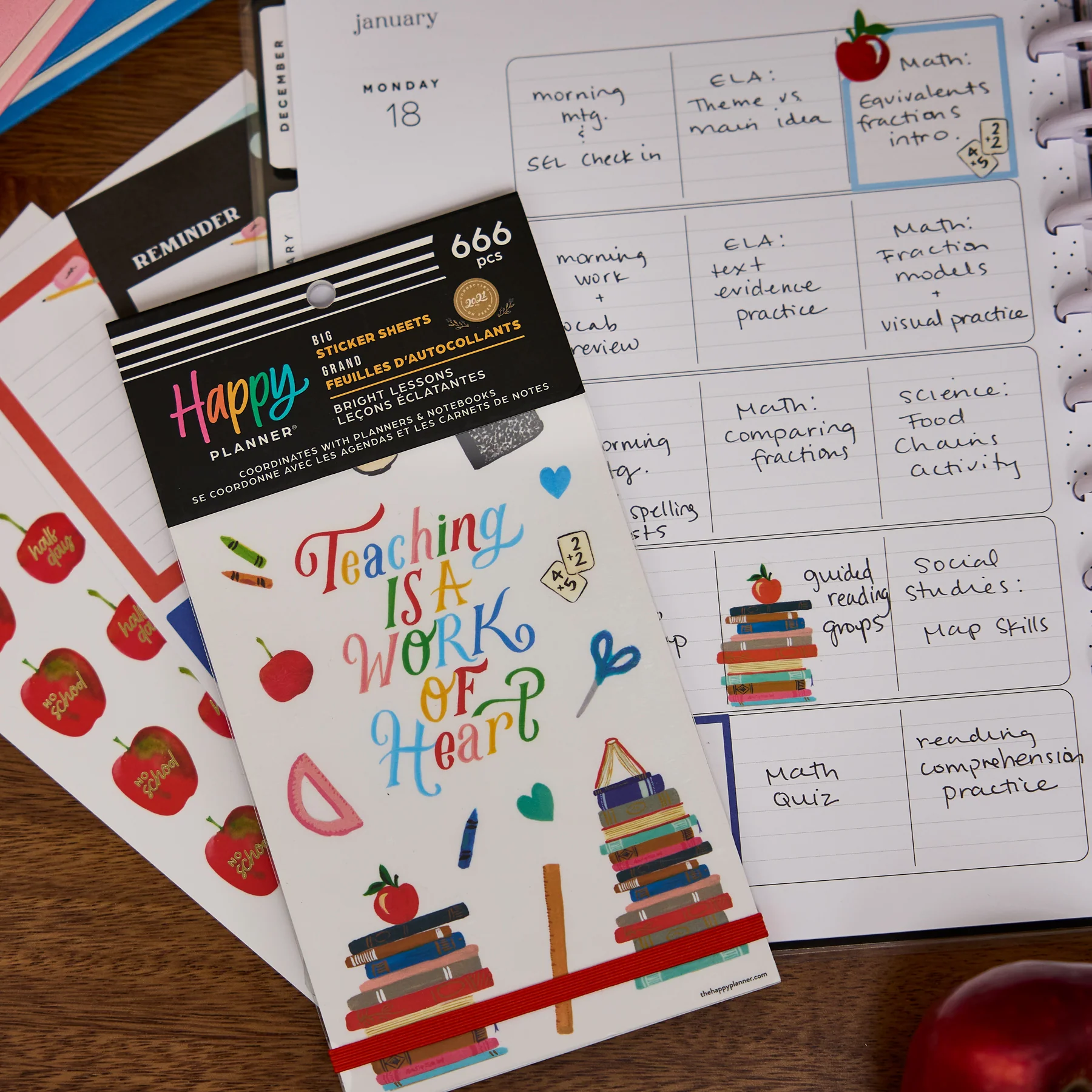 Bright Lessons Teacher - Value Pack Stickers - Big - Image 5