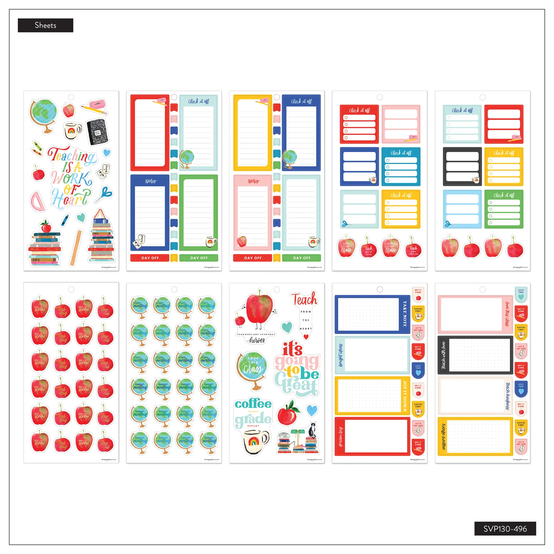 Bright Lessons Teacher - Value Pack Stickers - Big - Image 8