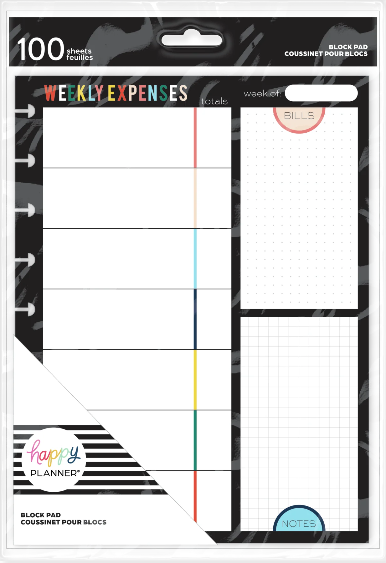 Bright Retro Budgeting Block Notepad - Classic - 100 Sheets - Image 5