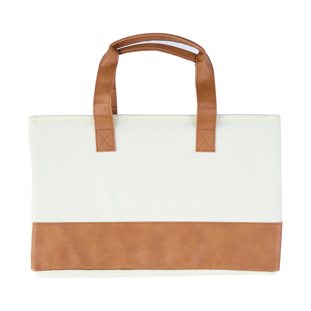Brown & Natural - Accessory + Planner Storage Tote - Image 2