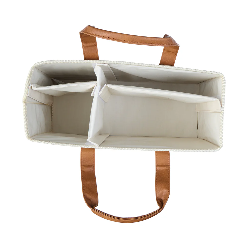 Brown & Natural - Accessory + Planner Storage Tote - Image 4