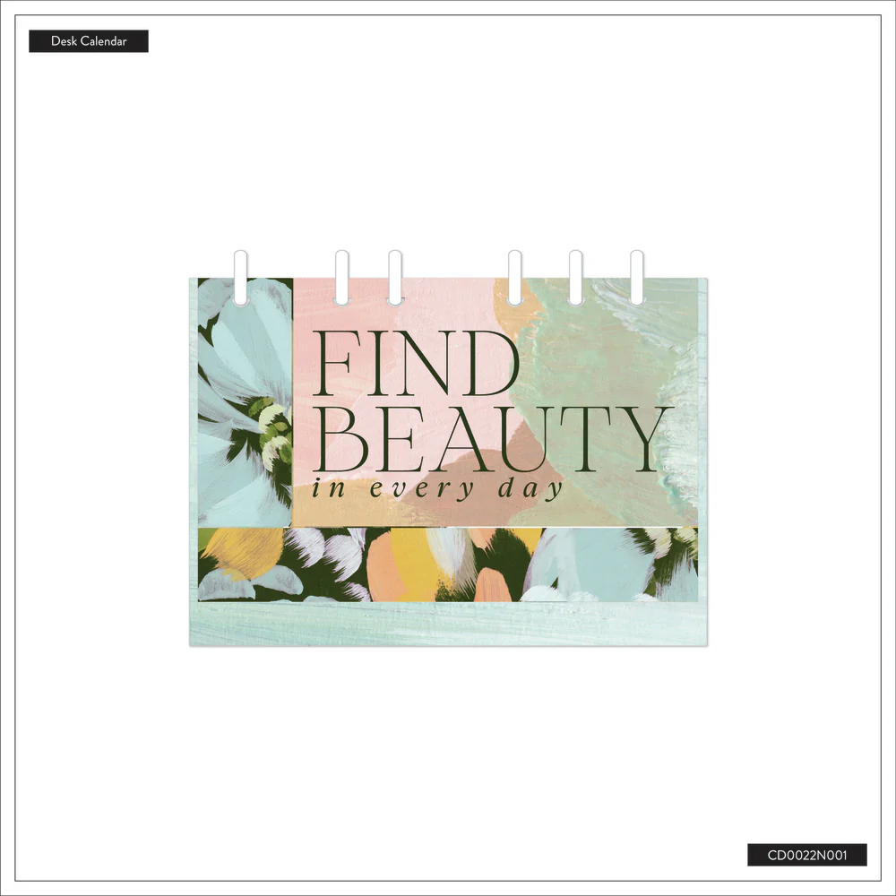 Brushstroke Florals - Disc Bound Standing Desk Calendar - Image 5
