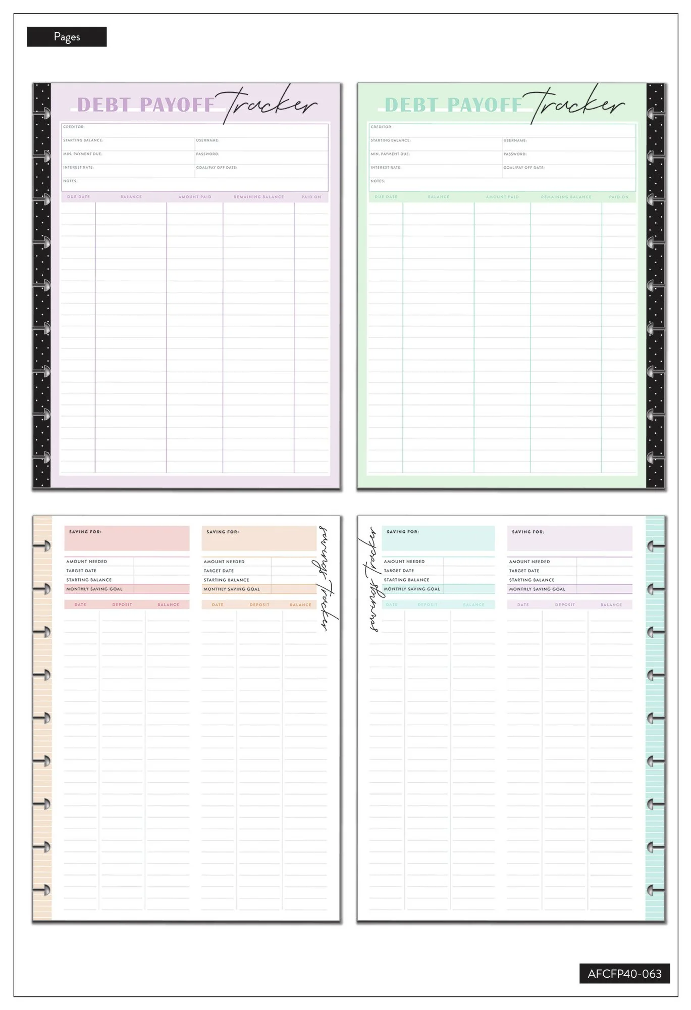 Budget Debt and Savings Classic Filler Paper - Image 4