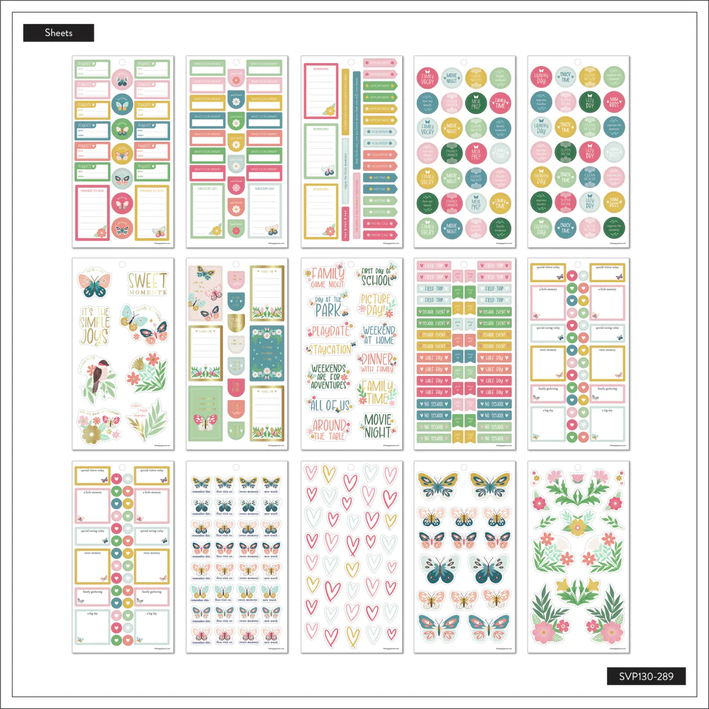 Butterflies and Blooms Baby - Value Pack Stickers - Image 8