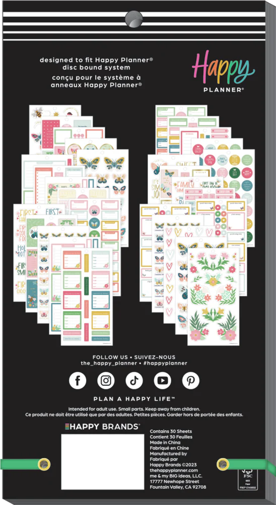 Butterflies and Blooms Baby - Value Pack Stickers - Image 9