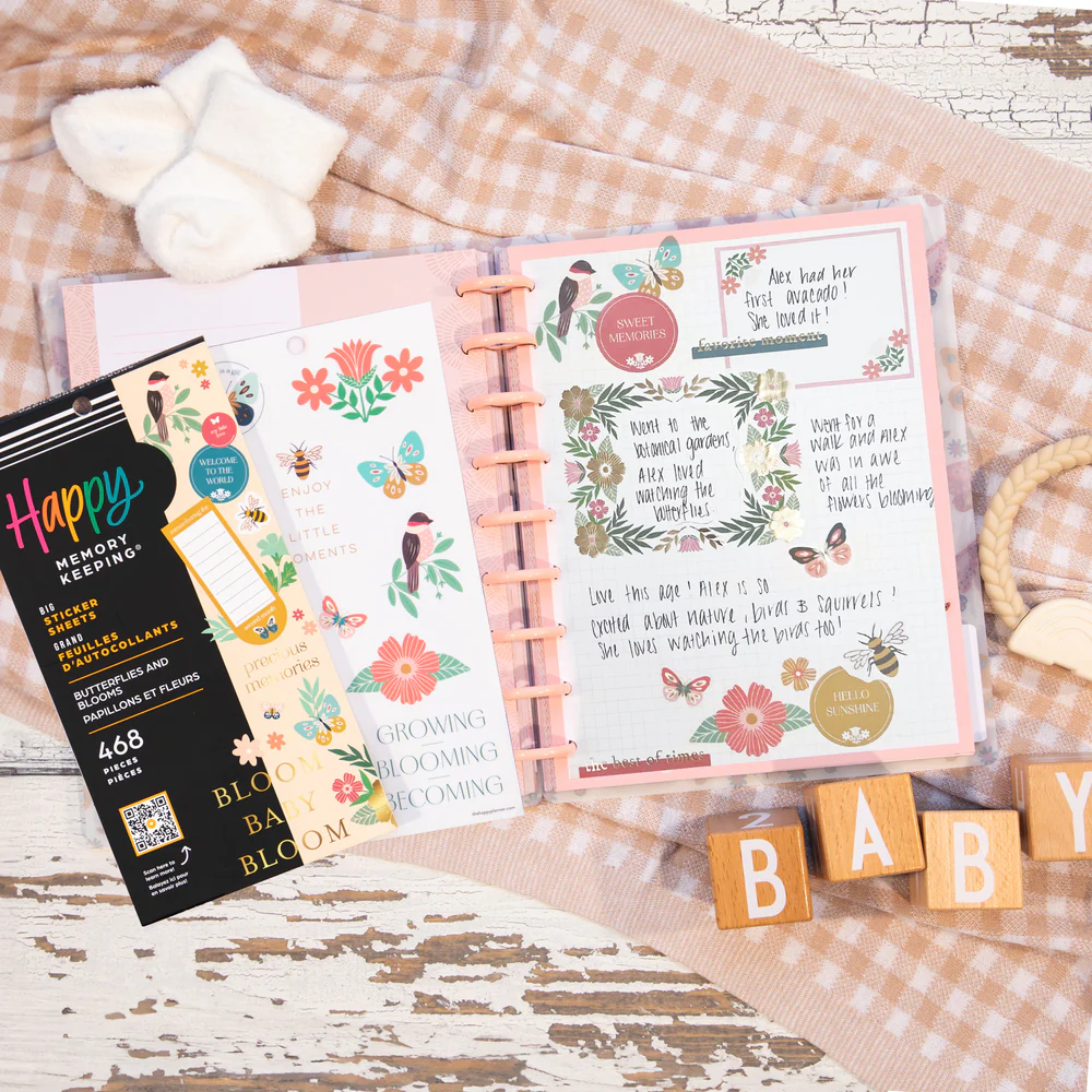 Butterflies and Blooms Baby - Value Pack Stickers - Big - Image 2
