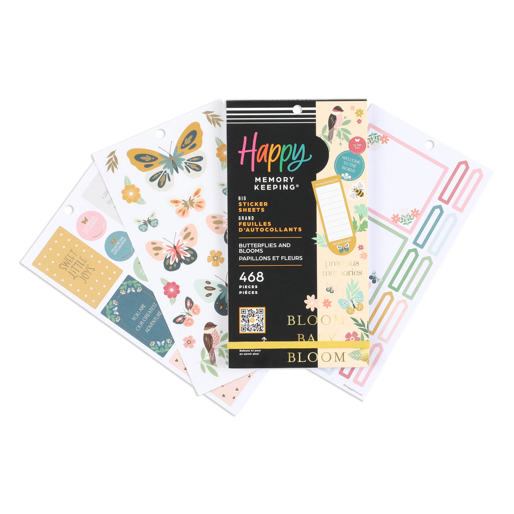 Butterflies and Blooms Baby - Value Pack Stickers - Big - Image 4