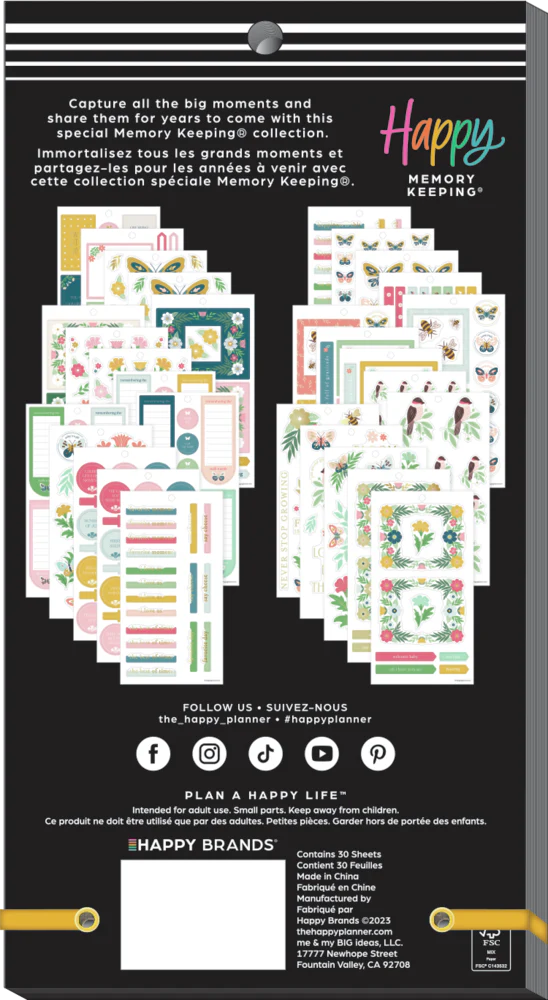 Butterflies and Blooms Baby - Value Pack Stickers - Big - Image 8