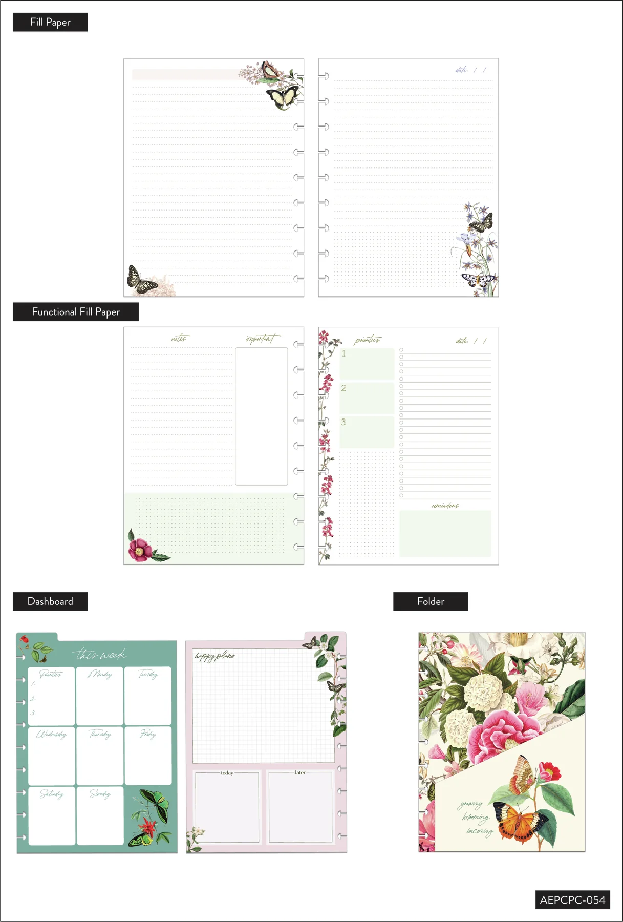Butterflies & Blooms - Classic Planner Companion - Image 6
