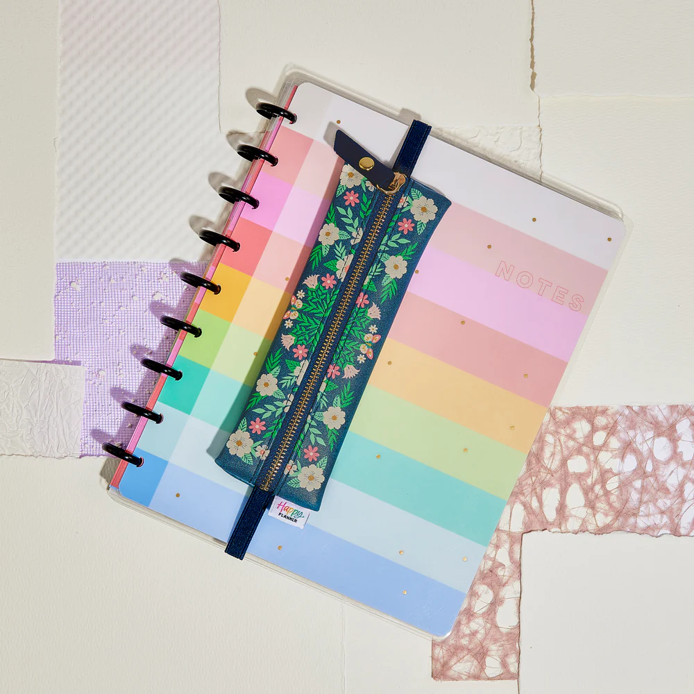 Butterflies and Blooms - Slim Banded Pen Pouch - Image 2