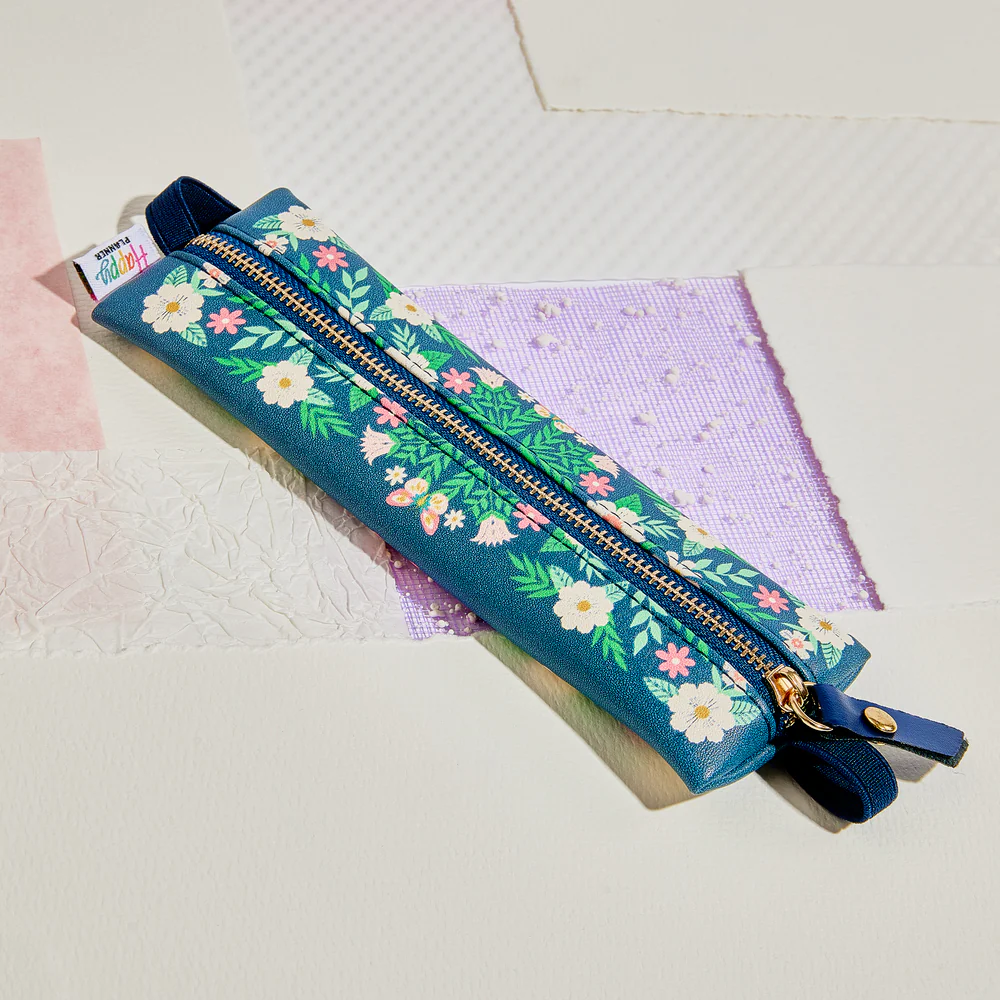 Butterflies and Blooms - Slim Banded Pen Pouch - Image 3