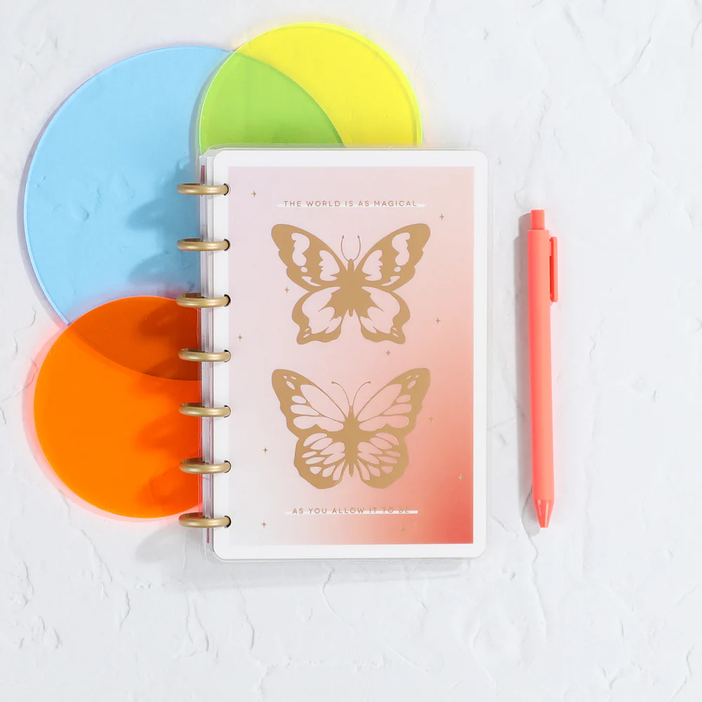 Butterfly Bliss - Dotted Lined Mini Notebook - 60 Sheets - Image 4