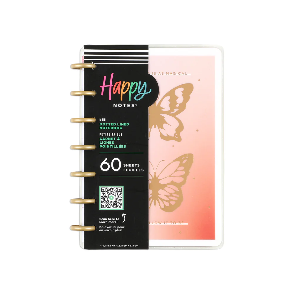 Butterfly Bliss - Dotted Lined Mini Notebook - 60 Sheets - Image 9