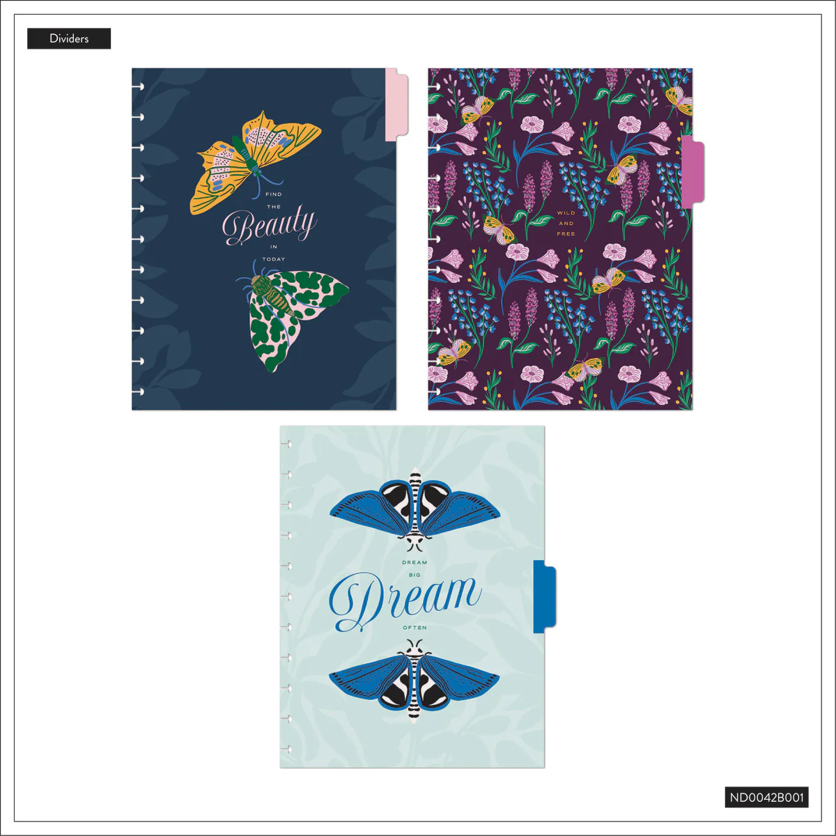 Butterfly Botanics - Dotted Lined Big Notebook - 60 Sheets - Image 11