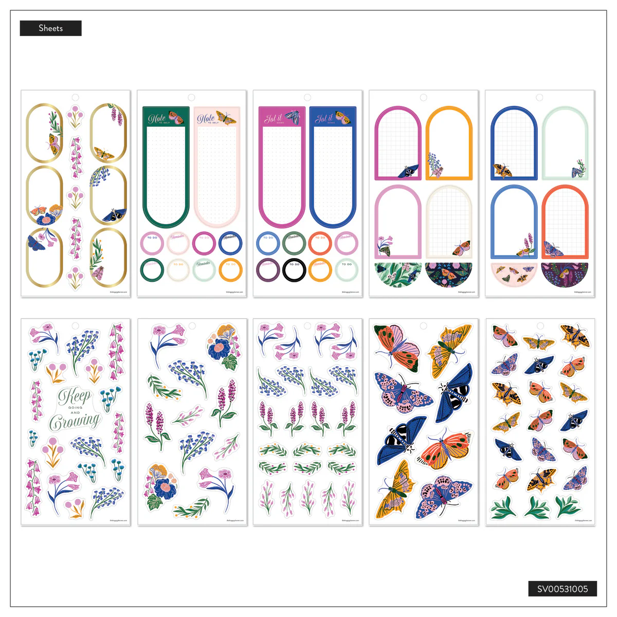 Butterfly Botanics - Value Pack Stickers - Big - Image 8
