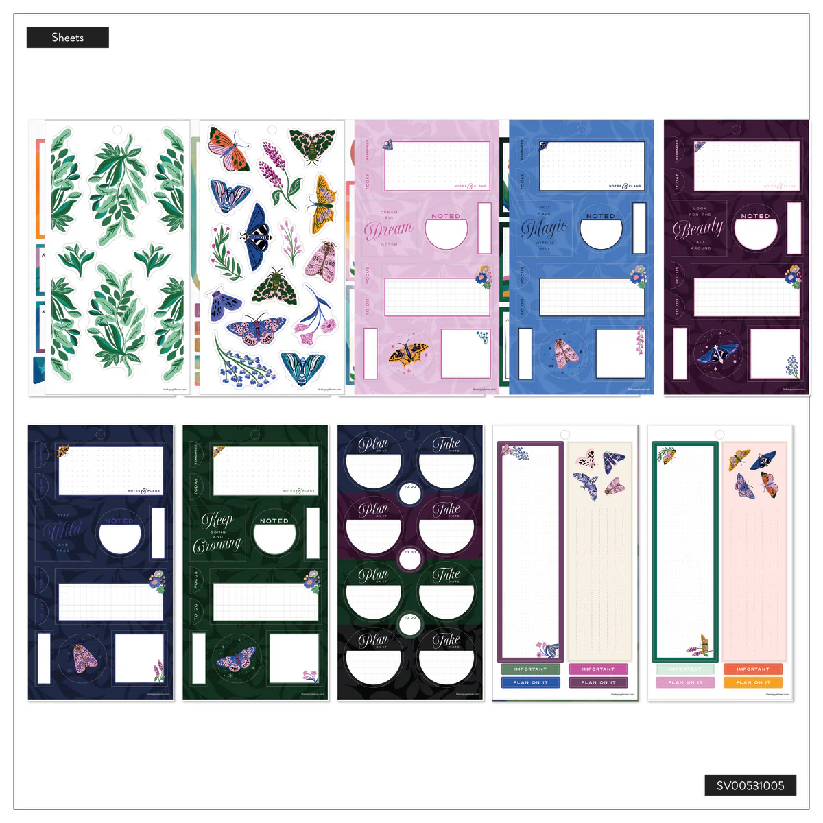 Butterfly Botanics - Value Pack Stickers - Big - Image 9