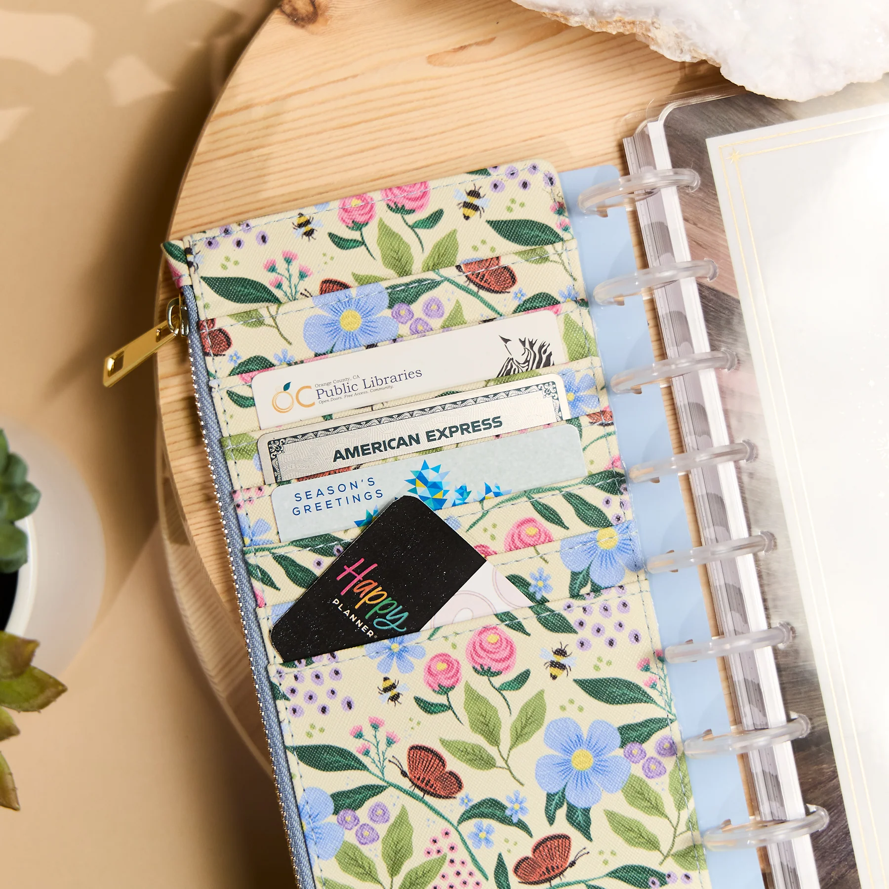 Buzzy Garden - Snap In Classic Card Holder Wallet - Image 2