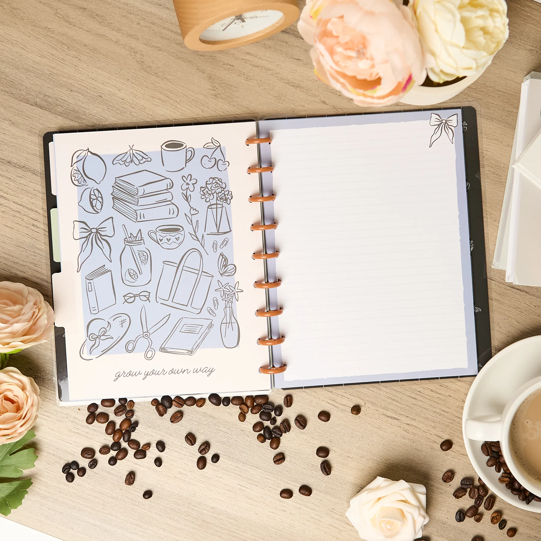 Café Coquette - Dotted Lined Classic Notebook - 60 Sheets - Image 5