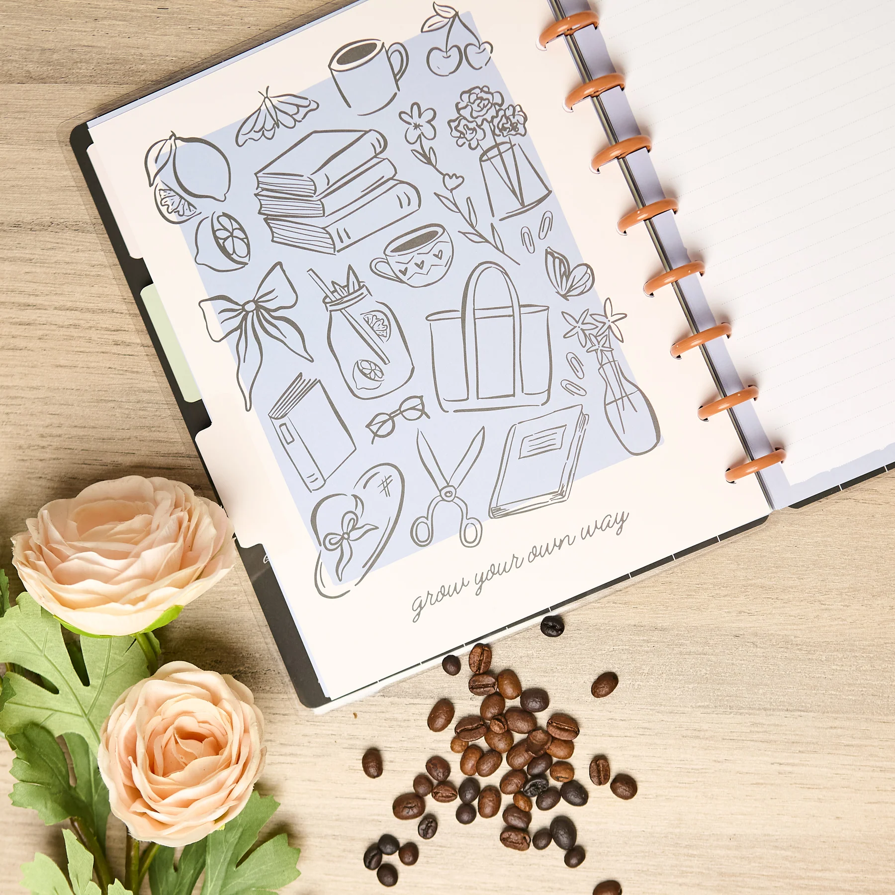 Café Coquette - Dotted Lined Classic Notebook - 60 Sheets - Image 8