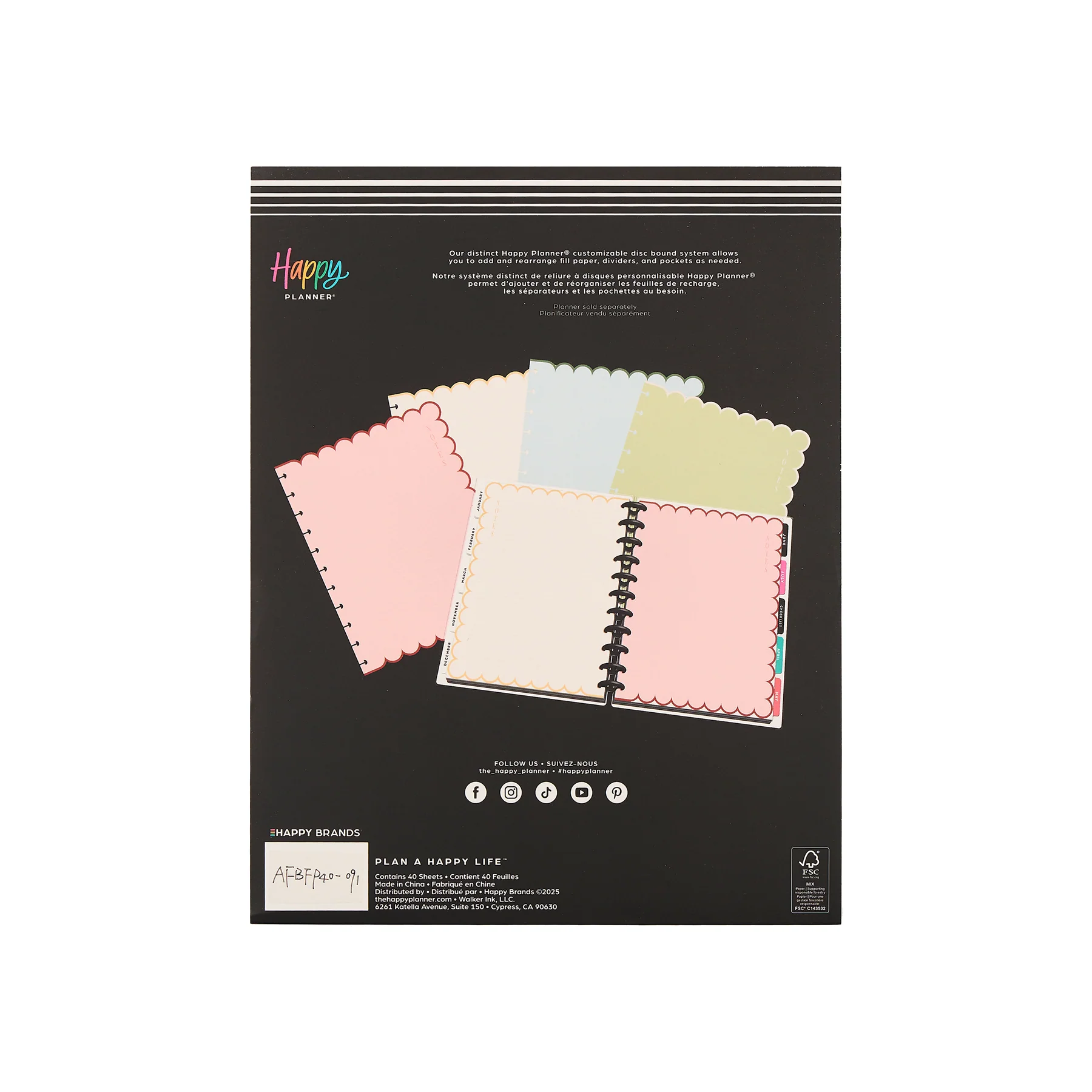 Café Coquette - Scalloped Edge Dotted Lined Big Filler Paper - 40 Sheets - Image 12