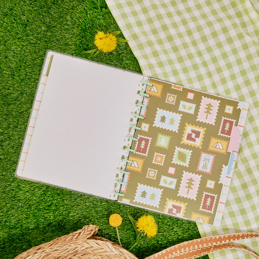 Camp Nostalgia - Dotted Lined + Dot Grid Big Notebook - 60 Sheets - Image 3
