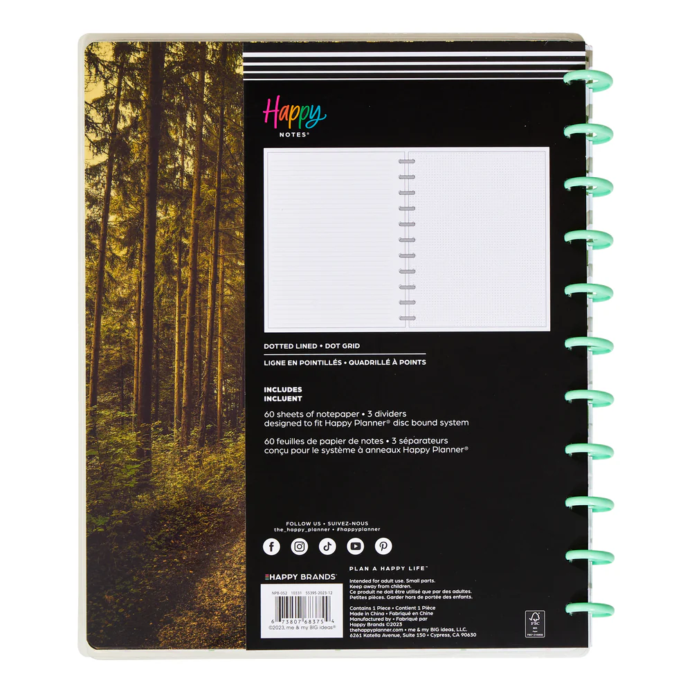 Camp Nostalgia - Dotted Lined + Dot Grid Big Notebook - 60 Sheets - Image 8