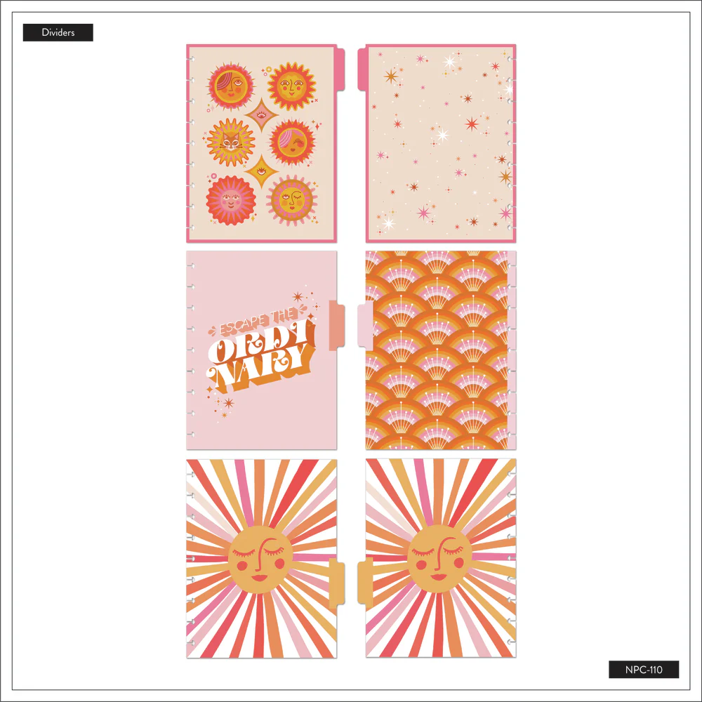 Cat Coq x Happy Planner Retro Sunset - Dotted Lined Classic Notebook - 60 Sheets - Image 6