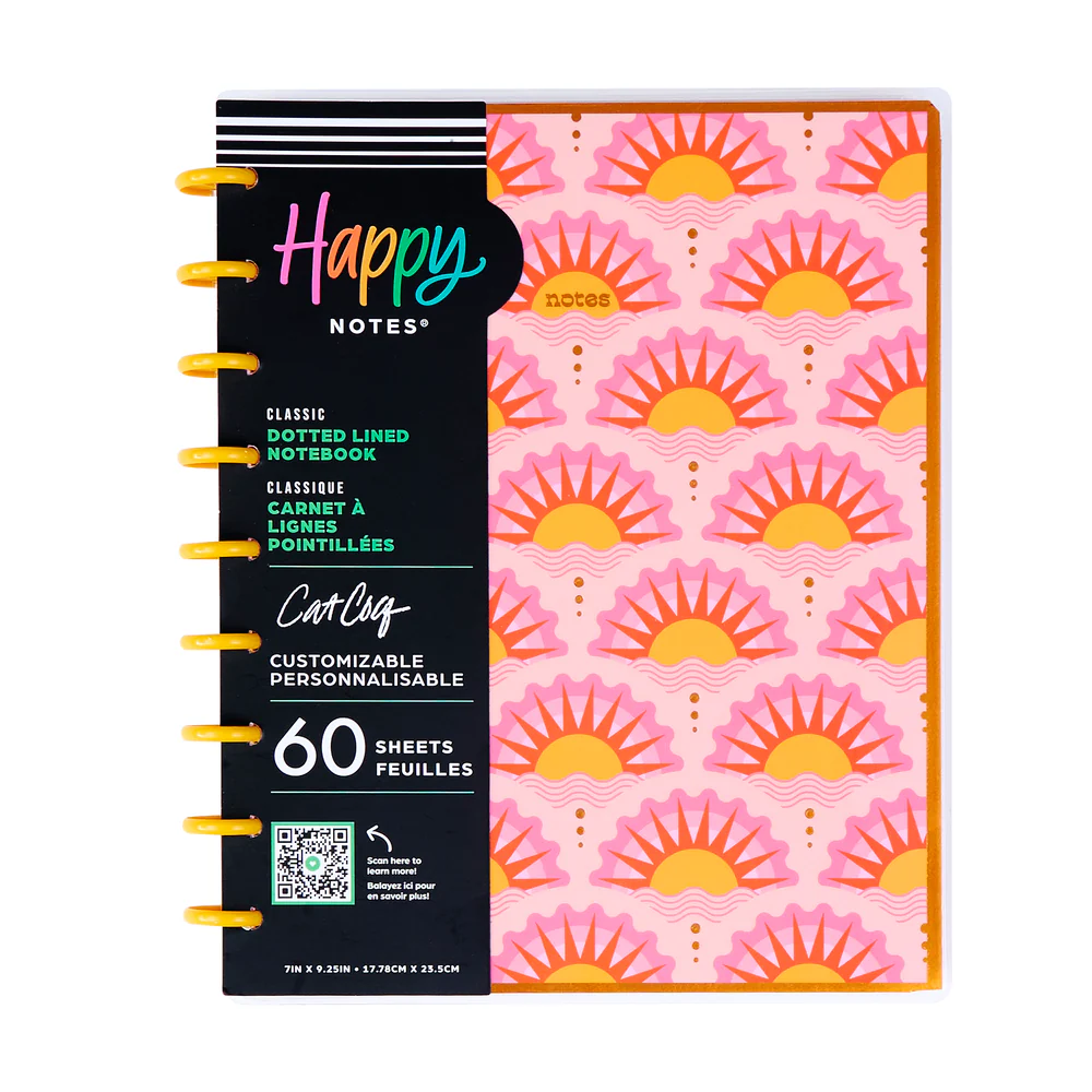Cat Coq x Happy Planner Retro Sunset - Dotted Lined Classic Notebook - 60 Sheets - Image 8
