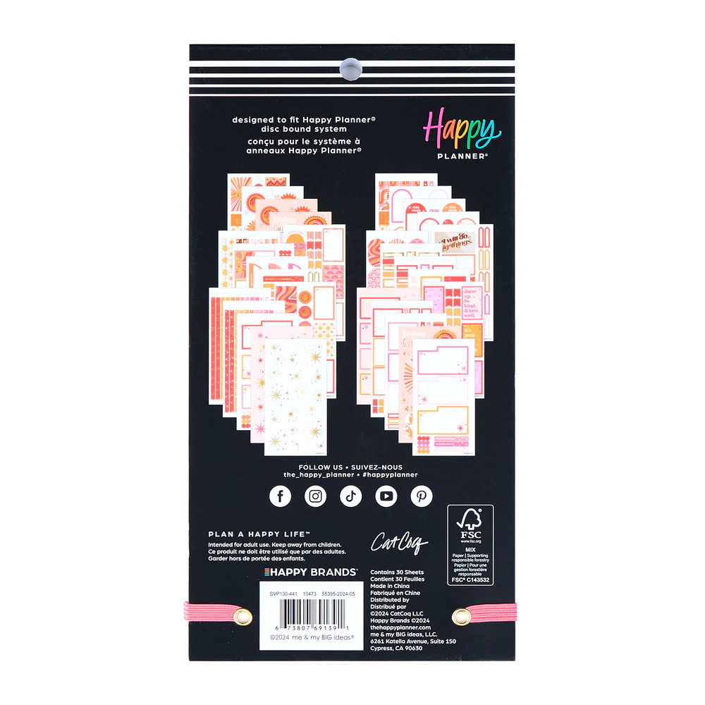 Cat Coq x Happy Planner Retro Sunset - Value Pack Stickers - Image 7