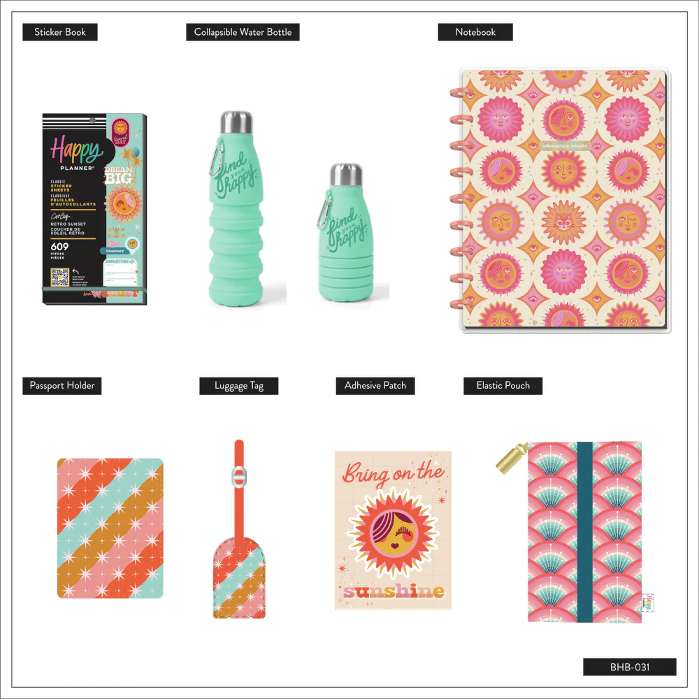 Cat Coq x Happy Planner Retro Sunset Traveler - Be Happy Box - Image 17