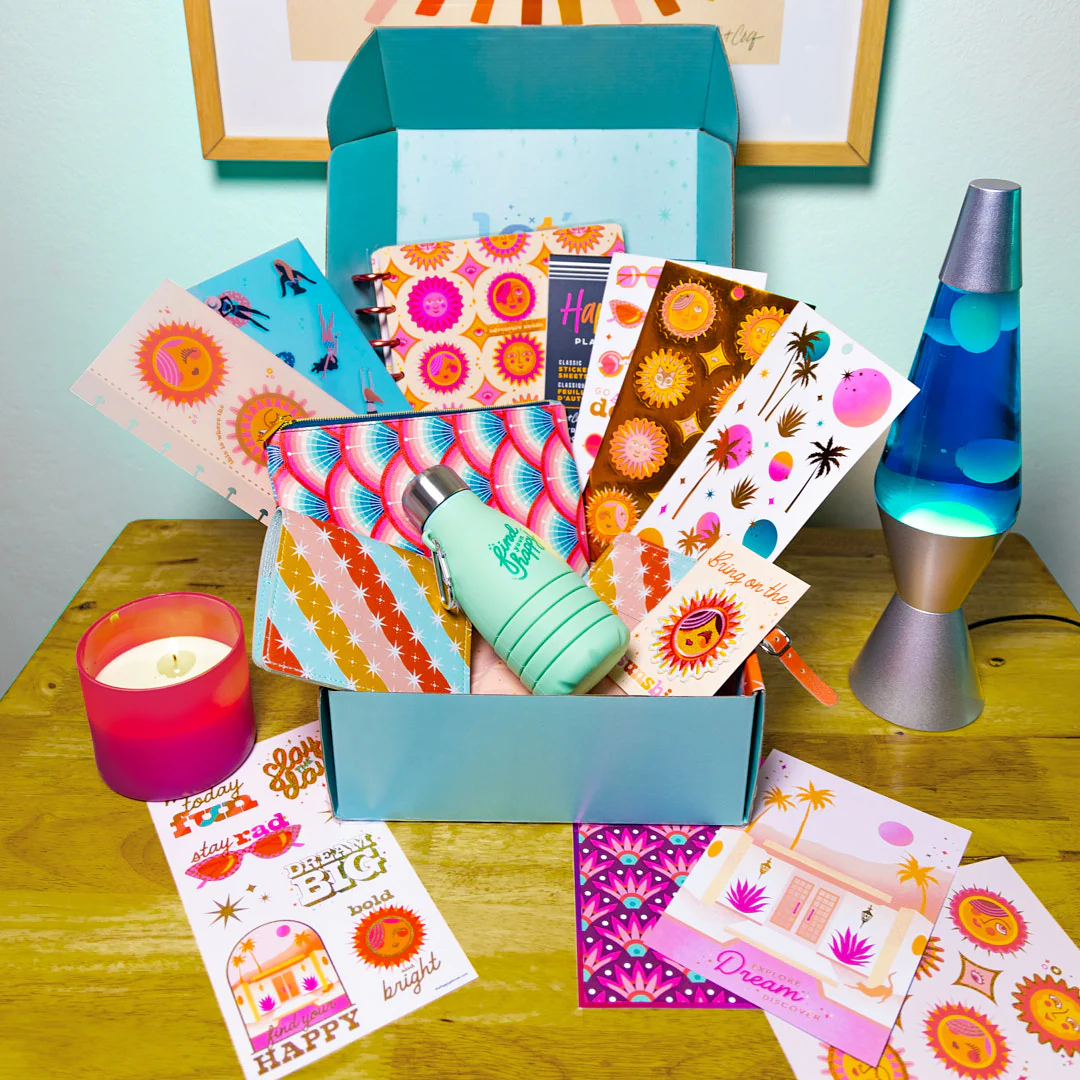 Cat Coq x Happy Planner Retro Sunset Traveler - Be Happy Box - Image 2