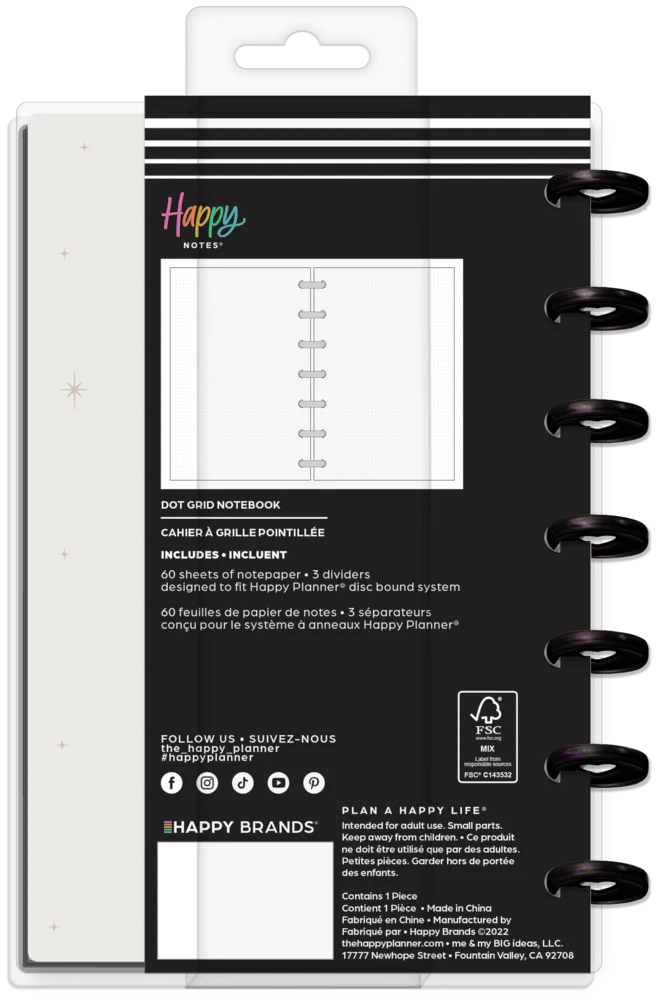 Celestial Elegance - Dot Grid Mini Notebook - 60 Sheets - Image 9