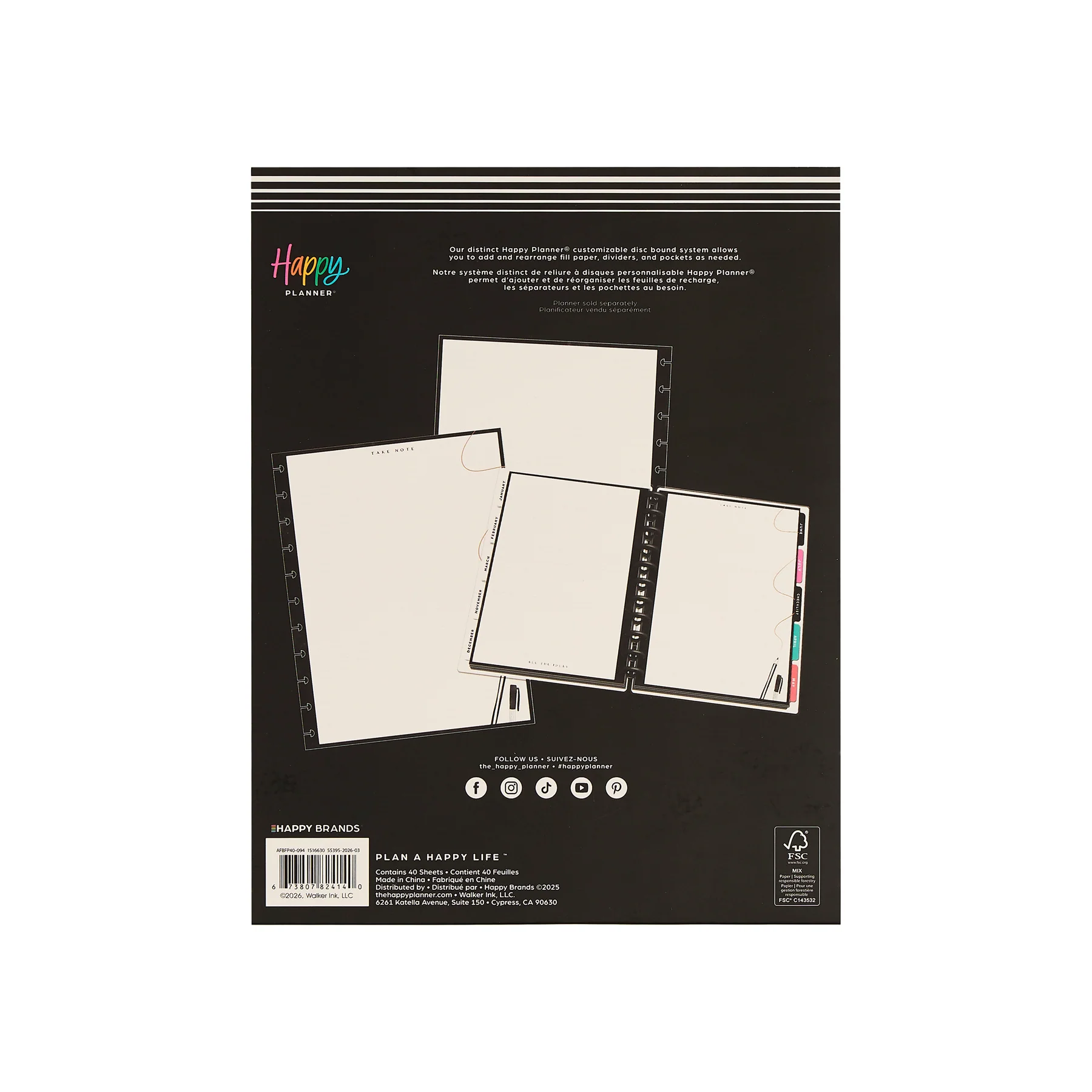 Chalkboard Charm  - Dotted Lined Big Filler Paper - 40 Sheets - Image 12