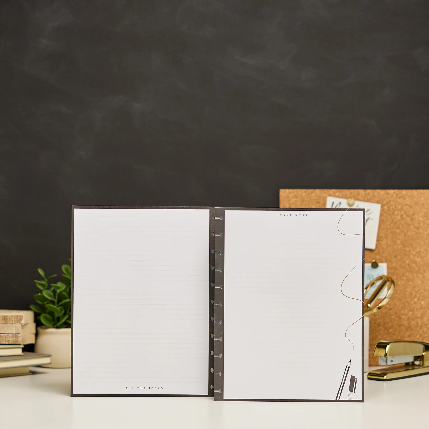 Chalkboard Charm  - Dotted Lined Big Filler Paper - 40 Sheets - Image 3