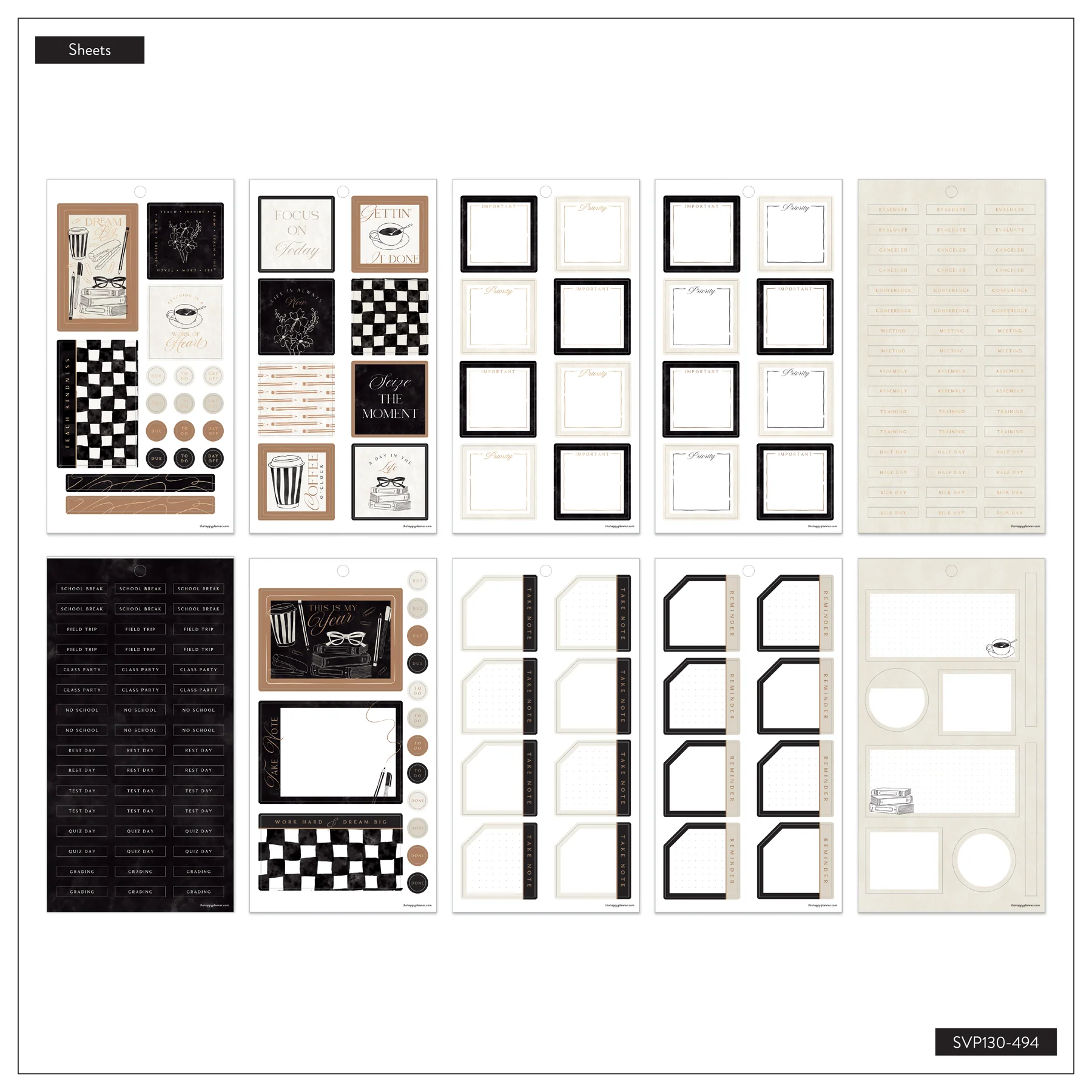 Chalkboard Charm Teacher - Value Pack Stickers - Big - Image 8