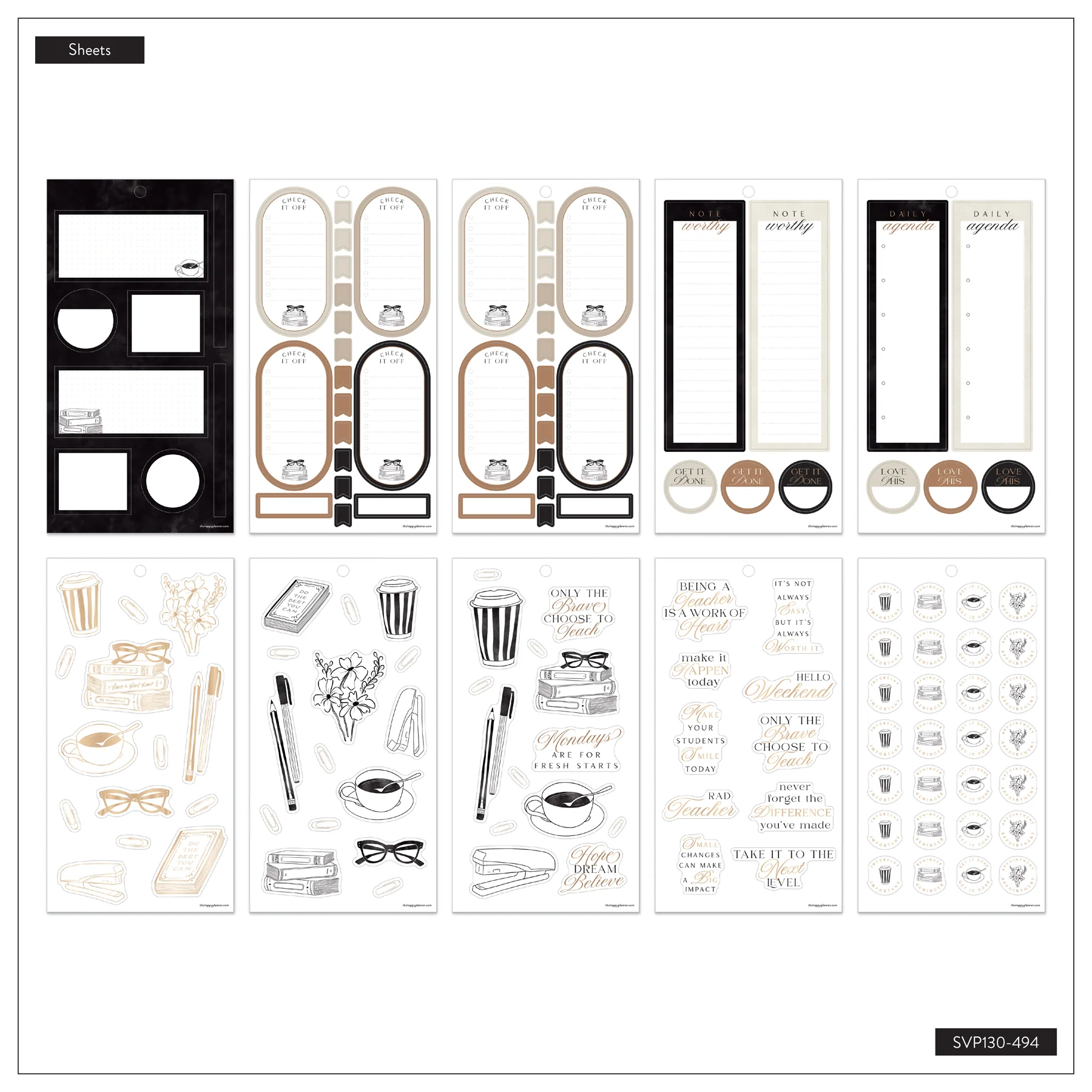 Chalkboard Charm Teacher - Value Pack Stickers - Big - Image 9