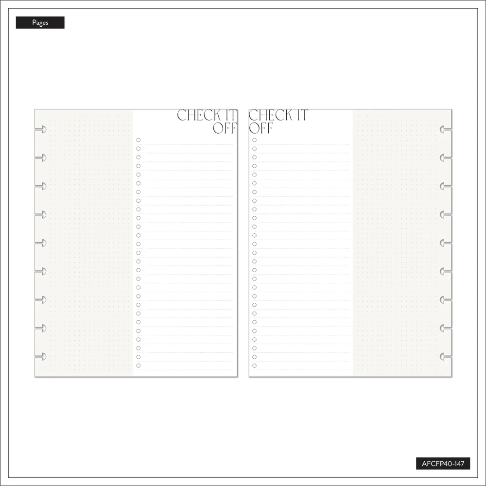 Check It Off - Dot Grid + Checklist Classic Filler Paper - 40 Sheets - Image 4