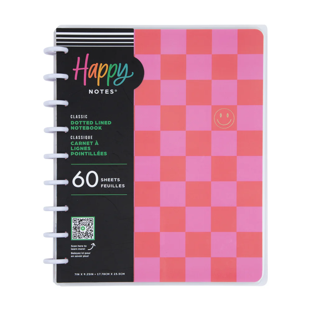 Checkered Brights - Dotted Lined Classic Notebook - 60 Sheets - Image 7