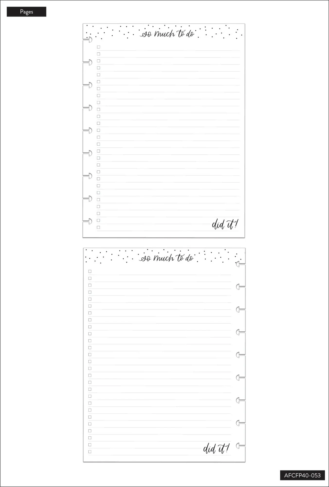 Checklist Classic Lined Classic Filler Paper - Image 2