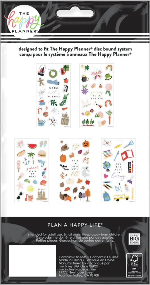 Cheerful Seasonal Stickers - 5 Sticker Sheets - Image 15