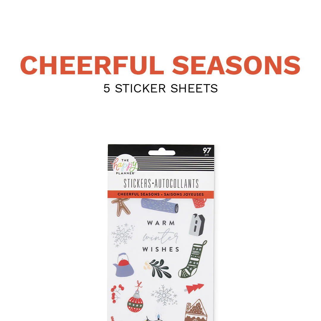 Cheerful Seasonal Stickers - 5 Sticker Sheets - Image 16