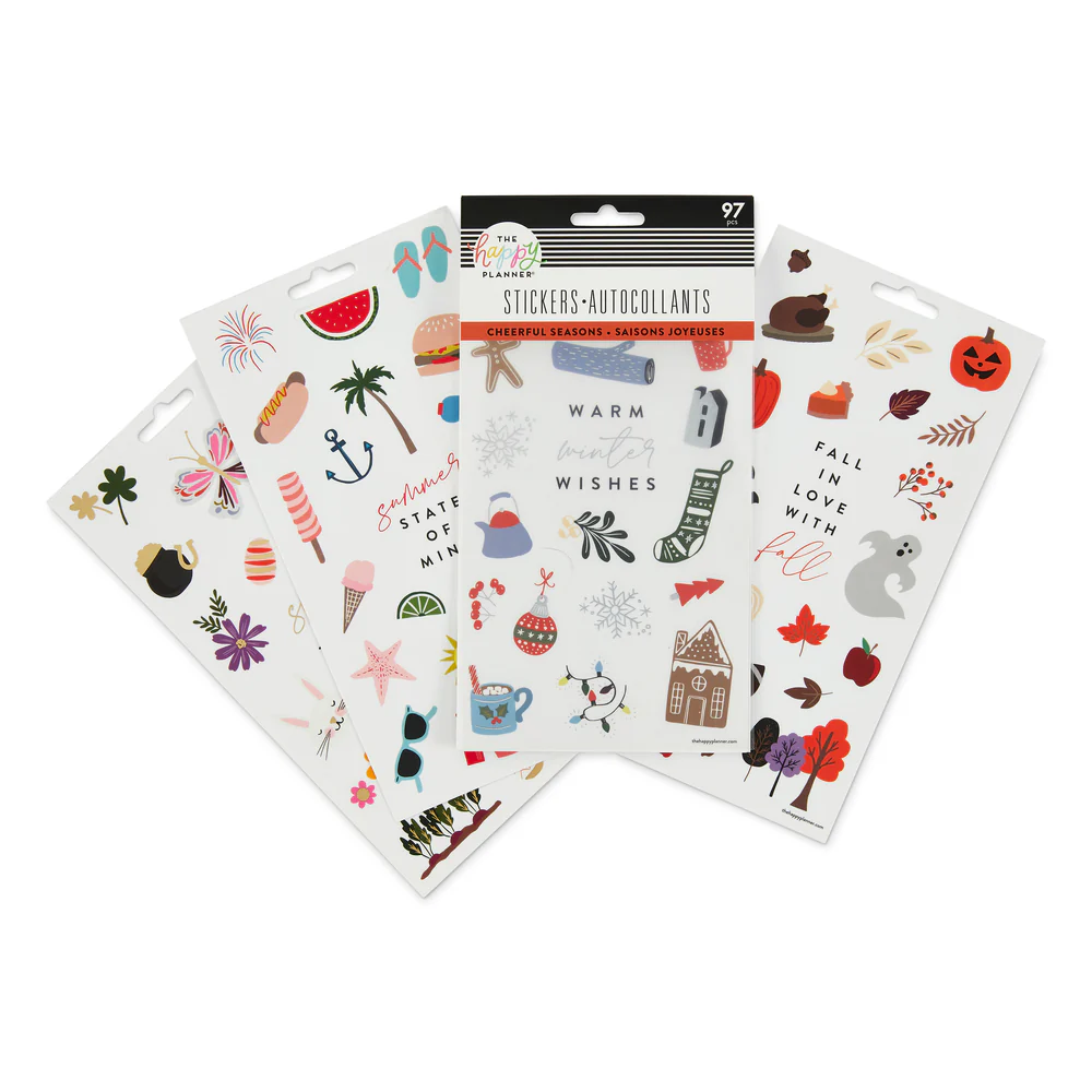 Cheerful Seasonal Stickers - 5 Sticker Sheets - Image 2